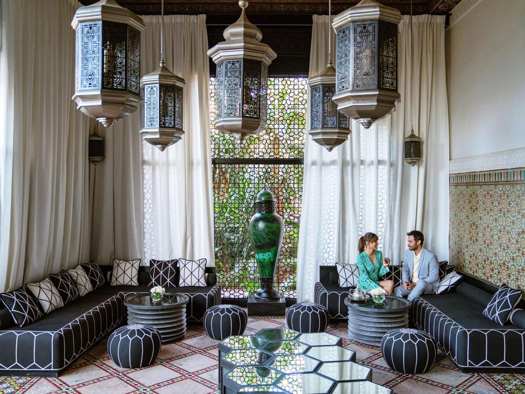 소피텔 마라케시 라운지&스파 외부 사진 The hotel's lobby